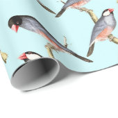 Vögel Geschenkpapier (Rolleneckpunkt)