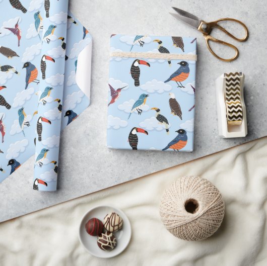 Vögel Geschenkpapier (Kunsthandwerk)