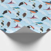 Vögel Geschenkpapier (Ecke)