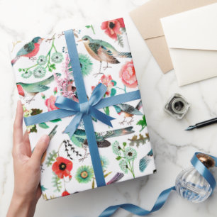 Vögel   Geschenkpapier
