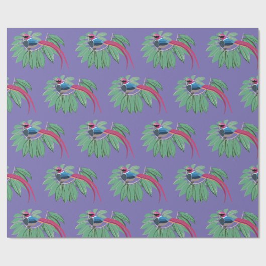 Vögel Geschenkpapier (Flach)