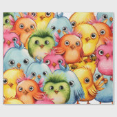 Vögel Geschenkpapier (Flach)