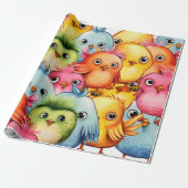 Vögel Geschenkpapier (Ungerollt)