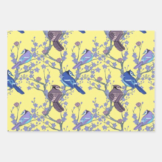 Vögel Geschenkpapier Set (Vorderseite 2)