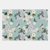 Vögel Geschenkpapier Set (Vorderseite)