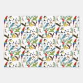 Vögel Geschenkpapier Set (Vorderseite 3)