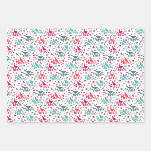 Vögel Geschenkpapier Set (Vorderseite 3)