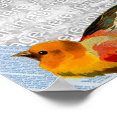 Vögel gestalten Ihr eigenes Foto Poster (Ecke)
