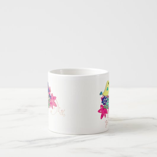 Vögel, Glas Espressotasse (Vorderseite)