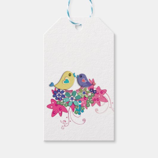 Vögel, Glas Geschenkanhänger (Vorderseite)