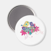 Vögel, Glas Magnet (Vorderseite/Rückseite)