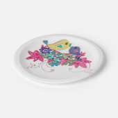 Vögel, Glas Pappteller (Schrägansicht)