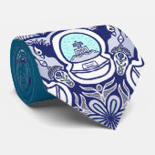 Vögel & Globes Design Krawatte (Gerollt)