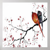 Vögel glücklicher Gesang Poster (Vorne)