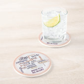 Vogel-Grippe-Feder-Wort-Wolke trinkt Untersetzer (Seite)