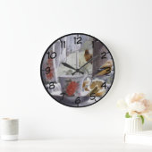 Vögel Große Wanduhr (Zuhause)