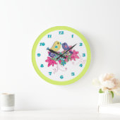 Vögel Große Wanduhr (Zuhause)