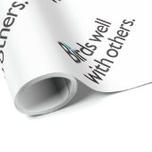 Vögel gut mit anderen geschenkpapier (Rolleneckpunkt)