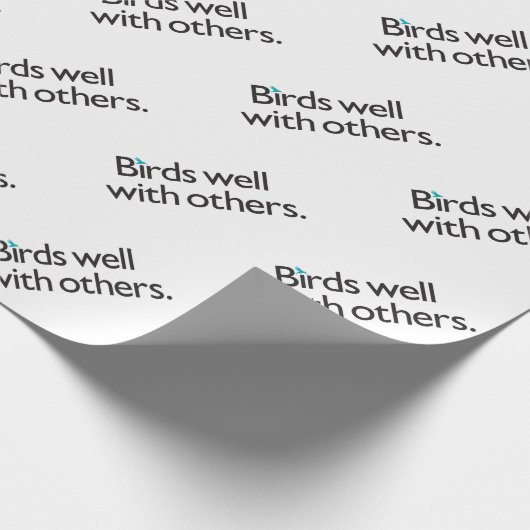 Vögel gut mit anderen geschenkpapier (Ecke)