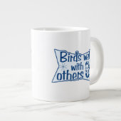 Vögel gut mit anderen Jumbo-Tasse (Vorderseite Rechts)