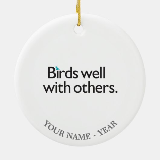 Vögel gut mit anderen keramik ornament (Hinten)