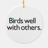 Vögel gut mit anderen keramik ornament (Hinten)