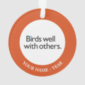 Vögel gut mit anderen ornament (Rückseite)