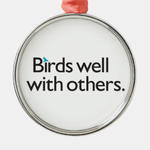 Vögel gut mit anderen ornament aus metall