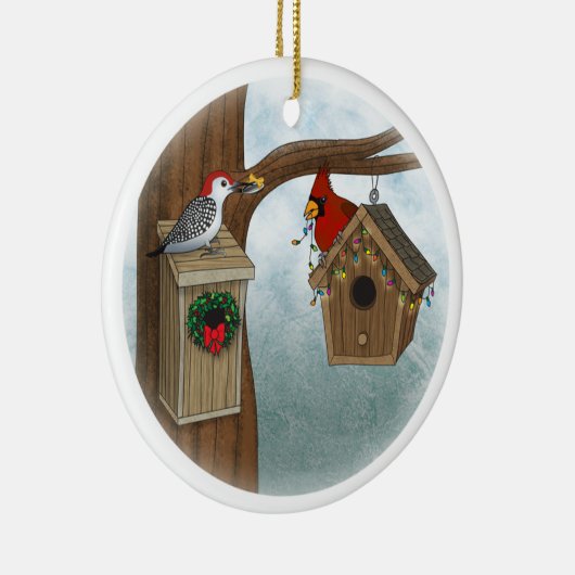 Vogel-Haus-Feiertag Keramikornament (Rechts)