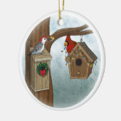 Vogel-Haus-Feiertag Keramikornament (Links)