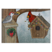 Vogel-Haus-Feiertag Schneidebrett (Vorderseite)