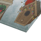 Vogel-Haus-Feiertag Schneidebrett (Ecke)