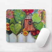 Vogel-Haus-Hütten-Garten Mousepad (Mit Mouse)