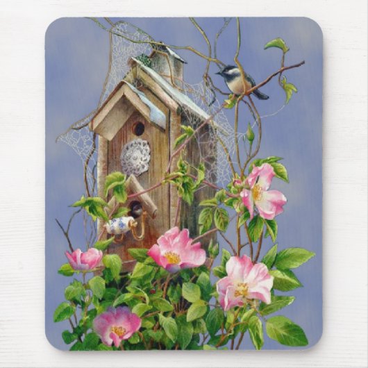 Vogel-Haus Mousepad (Vorne)