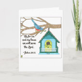 Vogel-Haushousewarming-Karte Karte (Vorderseite)