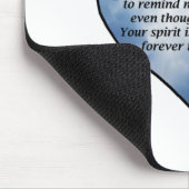 Vogel-Herz-Gedicht Mousepad (Ecke)