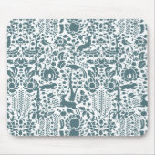 Vögel, Hirsche, Baumfollikelmuster Mousepad (Vorne)