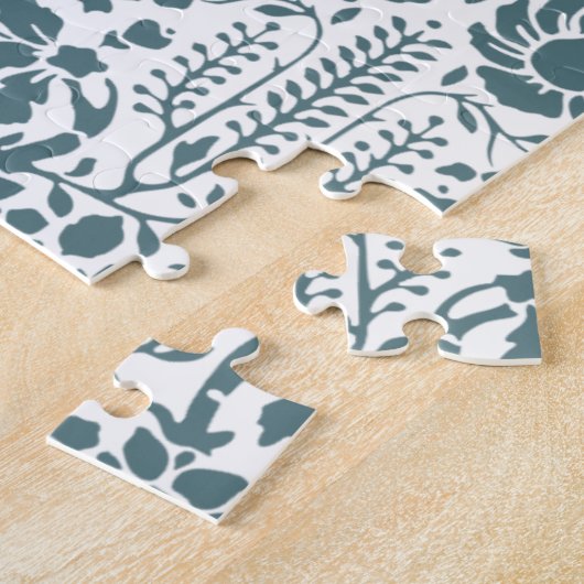 Vögel, Hirsche, Baumfollikelmuster Puzzle (Seite)