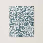 Vögel, Hirsche, Baumfollikelmuster Puzzle (Vertikal)