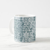 Vögel, Hirsche, Vintage Volksmuster Kaffeetasse (Vorderseite Links)