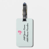 Vögel, Hunde, Banner, Blume Gepäckanhänger (Rückseite vertikal)