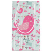 Vögel, Hunde, Banner, Blume Kleine Geschenktüte (Vorderseite)