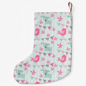 Vögel, Hunde, Banner, Blume Kleiner Weihnachtsstrumpf (Rückseite)