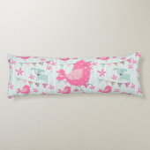 Vögel, Hunde, Banner, Blume Seitenschläferkissen (Rückseite)