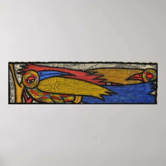 Vögel hüten poster (Vorne)