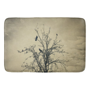 Vögel im Baum - Badematte