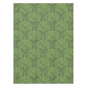 Vögel im Baummuster im Vintagen Kunsthandwerk Tischdecke (Vorderseite)