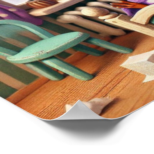 Vögel im Bett Poster (Ecke)