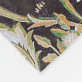 Vögel im Blumengarten, William Morris Fleecedecke (Ecke)