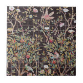 Vögel im Blumengarten, William Morris Fliese (Vorderseite)